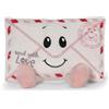 NICI Love Brief 62627 Peluche a forma di lettera, morbido e tenero pupazzo per coccole e giochi, per adulti e bambini, 15 x 10 cm, bianco