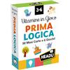 HEADU - Carte Vitamine in Gioco Prima Logica - 50 Maxi Cards e 6 Giochi Educativi | Carte Educative per Classificare e Confrontare, Giochi di Logica Bambini 3-6 Anni, Regalo Natale Pasqua Compleanno