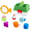 Fisher-Price Cassetta Scegli la Forma Amici della Foresta, per Bimbi | Attività di incastro delle forme, con 6 blocchi e una rete da pesca giocattolo, per neonati e bimbi da 6+ mesi, JLB85