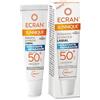 Ecran Sunnique - Balsamo protettivo per labbra SPF 50+ - Idratante e riparatore con acido ialuronico e peptidi di collagene - 10 ml