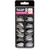 GLAM UP Glam'Up Paris - 100 capsule pre-levigate trasparenti per vernice, unghie finte a piena copertura, per manicure americana, pre-limate, facili da applicare, n. 253, a forma appuntita