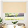 vidaXL Tenda a rullo oscurante Beige 165x130 cm Larghezza del tessuto 161,6 cm