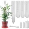 FAELNK Pali di Muschio di Plastica Sfagno per Palo Moss Pole Muschio Bastoncini per Pianteimpilabili in Plastica con Piante Supporto per l'irrigazione Fascette (Bianco)