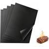 Byitin Set di 5 tappetini per barbecue (40 x 33 cm), antiaderenti e riutilizzabili, per barbecue a gas, carbone, grill elettrico e forno, pellicola per cottura continua, senza PFOA