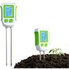 Mcbazel Tester del Suolo 5 in 1, Misuratore Multifunzionale per la Cura delle Piante per pH, Fertilità, Umidità, Temperatura e Luce, Sensore a Doppia Sonda con Display LCD Retroilluminato e Spegniment