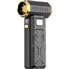 Generico Brushless Turbo Jet Fan Blower Ventilatore elettrico portatile potente con ricarica Type-C Pulitore 2 in 1 soffiaggio e aspirazione regolazione illuminazione LED
