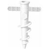 OTHERWISETRIVIAL Picchetto per Ombrellone con Trivella per Spiaggia 31cm, Diametro 32mm Supporto Anti-Vento per Sabbia e Terra, Disponibile in Varie colorazioni (496 Bianco)