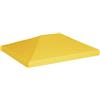 vidaXL Copertura Superiore per Gazebo 270 g/m² 4x3 m Gialla