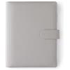 Mål Paper Mal Paper Agenda Cover - Raccoglitore ad anelli A5 grigio chiaro - Agenda planner personalizzata - 6 anelli copertina in pelle PU - ricaricabile