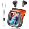 BNARQP NE20 Traduttore AI Auricolare, 3 in 1 Traduzione in tempo reale con fino a 165 lingue e app, 8 modalità di traduzione, Bluetooth 6.0 Auricolari senza fili con touch screen e suono Hi-Fi, per