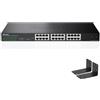 Real HD Switch di rete non gestito con 24 porte Ethernet 2.5G con 24 x 2,5 Gigabit | 2 x 10G SFP+ | Lavora con dispositivi 10-100-1000Mbps | Larghezza di banda 160G | Plug & Play | Interruttore Internet in