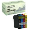 AUNNSY Sostituzione Compatibile Per EPSON 16 16XL T1631 T1632 T1633 T1634 Cartucce Di Inchiostro Per WF-2010W WF-2510WF WF-2520NF WF-2530WF WF-2540WF Stampante 4 Pack