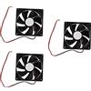 Giwnhvx 3 Pezzi 90mm x 25mm DC 12V 2Pin Ventola di Raffreddamento per Alloggiamenti Del Computer Raffreddatore CPU