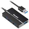 Hamlet XHUB-04U3P - HUB USB 3.0 Slim 4 Porte 5.0 Gbps con alimentatore