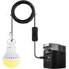 Onite Lampada da Campeggio, Lampadine LED Portatili USB per Tende da Campeggio con Gancio per Appendere, Luce Lanterna di Emergenza Impermeabile da Esterno per l'escursionismo, Campeggio, Barbecue