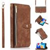 Jeelar ESONG Cover per Xiaomi Redmi Note 13 Pro 5G Custodia,Portafoglio a Libro in Pelle Flip Cover,Magnetica protezione Wallet Case,Antiurto in TPU con 9 Slot per Schede/Pratico Cordino/Supporto,Marrone