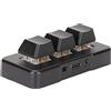 CCYLEZ Tastiera per Copia Incolla, Tastiera Programmabile Retroilluminata RGB, Tastiera Mini a 3 Tasti USB in ABS, Design Ergonomico, Plug And Play, per Computer(Nero)