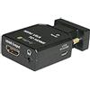 Techly 026517 Mini Convertitore da VGA e Audio a HDMI Nero