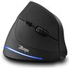Fesjoy Mouse Verticale ZELOTES F-35B Mouse Ottico Wireless 2.4G+BT3.0+BT5.0 con DPI a 3 velocità per Controllo di Precisione, Ideale per Utenti PC Portatili