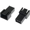 RLECS - 5 connettori per ventola PC PWN con guscio in plastica per computer con interfaccia maschio a 3 pin, kit di connettori per ventola PC con 15 perni a crimpare per terminali PWM, alloggiamento