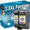 Inkadoo KIT REFILL STAMPANTE PATRONE COMPATIBILE PER HP 15+17 DeskJet 825c 840c 845c C6615DE+C6625AE