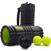 kalahari4v KALAHARI Foam Roller Set, 3 in 1 + Ebook esercizi, Rullo massaggio mus