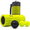 KALAHARI Foam Roller Set, 3 in 1 + Ebook esercizi, Rullo massaggio mus
