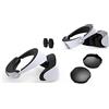 Aokicase VR Protector Cover Set per Playstation VR2, PSVR2 Headset Cover & Face Cushion Cover Pad & Lens Dust Cover per accessori PS5 VR, Sweatproof e lavabile (PS VR2, nero) TP5-2522