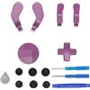 ASHATA Levette di ricambio in metallo per controller Xbox One Elite Series 2, accessori per Xbox One Elite Series 2, kit di pezzi di ricambio joystick (viola)