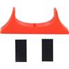 Pissente Supporto per Console, Supporto per Console Verticale con Design All'aperto Migliore Ventilazione, 79x15x27 Mm (rosso)