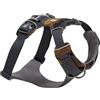 Ruffwear Front Range - Pettorina per cani riflettente, morbida imbottitura, due punti di aggancio, regolabile, leggera, per addestramento o passeggiate, marrone/nero (Moonlight Mountains), L/XL