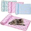 LWuuywa Letto refrigerante per cani e gatti, cuscino refrigerante auto raffreddante in seta di ghiaccio lavabile, traspirante, tappetino refrigerante per cani e gatti (C, 80 x 60 cm)