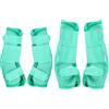 Leberna Set di 4 stivali da mosca per cavalli, traspiranti, comodi, in rete, riducono il calpestio, lo stress sugli zoccoli e l'affaticamento delle gambe (verde, pannocchia)