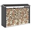 Outsunny Legnaia con Struttura in Acciaio Galvanizzato e Base rialzata, 240x 86x160cm, Nero | Aosom Italy