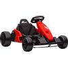 AIYAPLAY Go-kart elettrico 24V, modalità drift, sedile regolabile, cintura di sicurezza a 5 punti, funzione musica, clacson, 6-12 anni Rosso | Aosom Italy