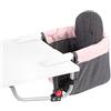 CHIC 4 BABY 351 67 - Seggiolino da tavolo Relax, grigio scuro-rosa
