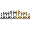 Italfama Oro Argento Metallo Scacchi Pezzi Set, 10cm King, Realizzata A Italy