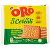 Oro Saiwa 5 Cereali - Biscotti secchi con farina integrale di frumento, confezione da 400g