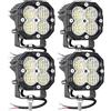 RIGIDON 4x mini faro da lavoro led, 3 pollici 30W 3000lm fari di Profondità