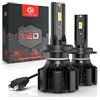 CAR WORK BOX H7 LED Lampadine per Fari, 28000LM 130W 6500K Bianco Freddo Abbaglianti e Anabbaglianti LED Kit per 12V Auto, 2 Pezzi