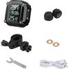 Shkalacar Sistema di monitoraggio della Pressione dei Pneumatici, TPMS di Ricarica USB per Moto con 2 sensori Esterni Display LCD Digitale TPMS per Moto a Due Ruote