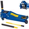 A.M.C. AMC Cric Sollevatore idraulico carrello professionale 4t ruote bidirezionali a cuscinetto, crick martinetto cric Auto Idraulico assetto super ribassato professionale per veicoli doppio pistone