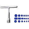 Anlising Kit di Attrezzi per la Riparazione delle Ammaccature dell'Auto, Kit Rimozione delle Ammaccature Auto con Linguette di Estrazione, T-Bar Hammer Pull Rod Puller, Ripara Ammaccature Auto