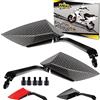 Area1 Set di specchietti per moto/Marchio di Omologazione E / 2xM10 destro, 2xM8 destro, 1xM10 sinistro, 1xM8 sinistro/adatto per Speedfight 4 Speedfight 3 Speedfight 2 (V30)