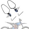IUVWISN Per Surron Specchietti retrovisori 22 mm specchietti terminali manubrio per Sur Ron X/S UltraBee per Talaria per Segway Moto elettrica da cross Blu