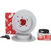 MASTER-SPORT Set Di Dischi Disco Freno Assale posteriore 302 pieno - Pastiglia Freno Compatibilità con CITROËN C-CROSSER EP, PEUGEOT 4007 VU, VV, MITSUBISHI Outlander II SUV CWW