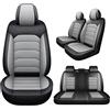 FIENZA Coprisedili Auto per Peugeot 3008 GT Line 2019-2024 2025 2026,Set Completo Copri-Sedile in Ecopelle PU Traspiranti,Coprisedili Anteriori e Posteriori per Auto a 5 Posti con Poggiatesta Rimovibili,U