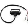Area1 E omologato, universale, illuminazione per targa a LED, per moto, quad, scooter, ATV, impermeabile, IP67, colore nero, effetto super