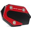 DALIDAK Adatto for YAMAHA MT-03 MT03 MT 03 25 MT-25 MT25 2015-2018 2017 CNC Cavalletto laterale Supporto piastra di estensione Ingrandisci(MT-03 Red)