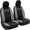 Auto Accessori Lupex Coprisedili Auto Compatibili con Giulietta (2010-2020), Set Anteriori o Completo 12 Pezzi, in Policotone Traspirante MADE IN ITALY (Nero Grigio chiaro)